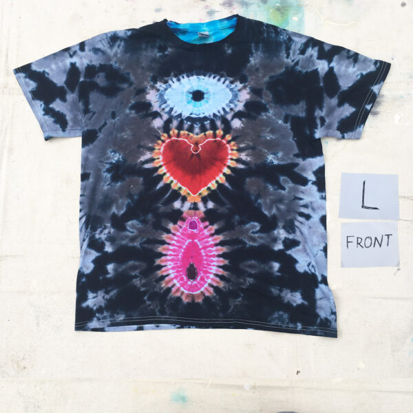 "Eye Love Pussy" Hand-made Tie Dyed T-Shirt