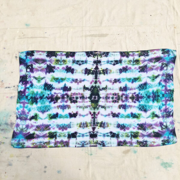 “Flock of Swarms” Tie Dyed Rayon Tapestry